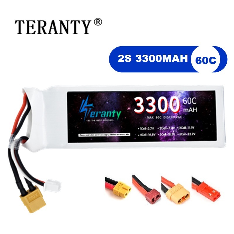 Batería LiPo 2S 7,4 V 3300mAh  - Drone Battery Lipo reseña y precio