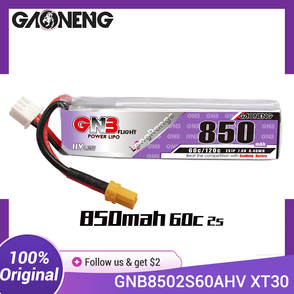 GAONENG GNB LiPo batería 850mA - Drone Battery 3S reseña y precio