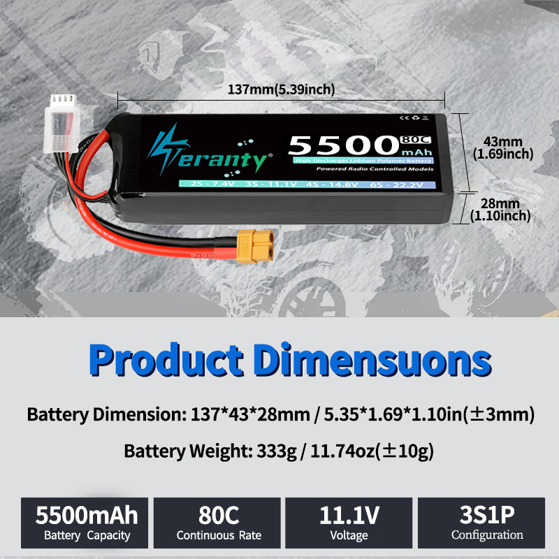 1/2 unidades de batería Lipo T - Drone Battery 3S reseña y precio